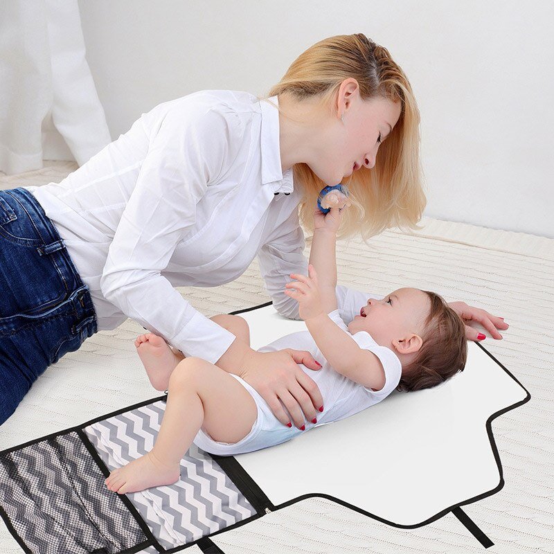 Portable Changing Pad with Pockets - Changing Pads & Covers - Babylooloo